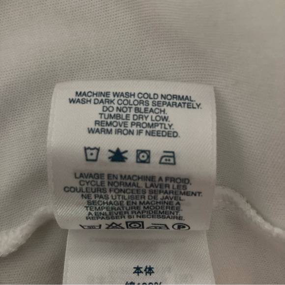 Lands End Women’s White Polo Short Sleeve Shirt Large - Picture 7 of 7